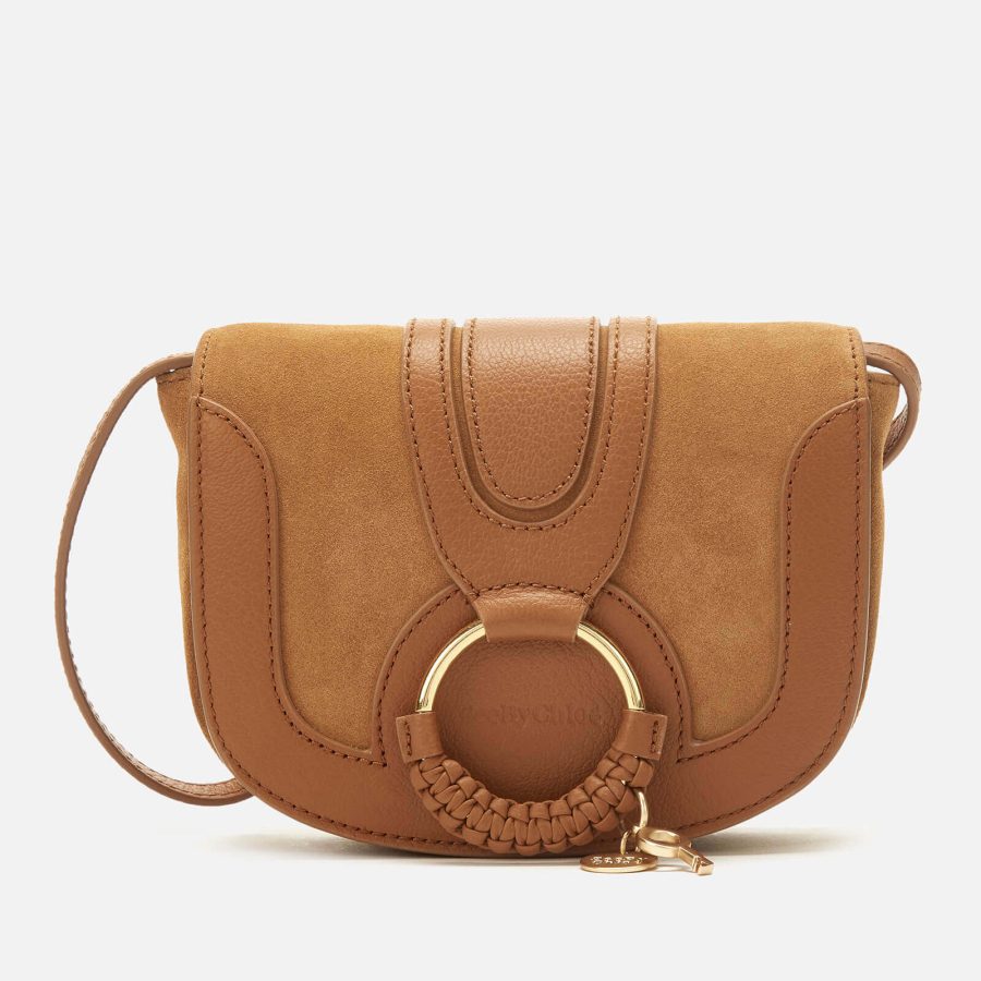 See By Chloé Hana Leather and Suede Small Crossbody Bag