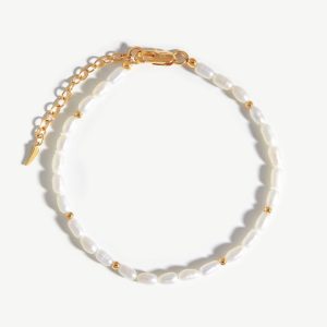 Seed Pearl Beaded Anklet