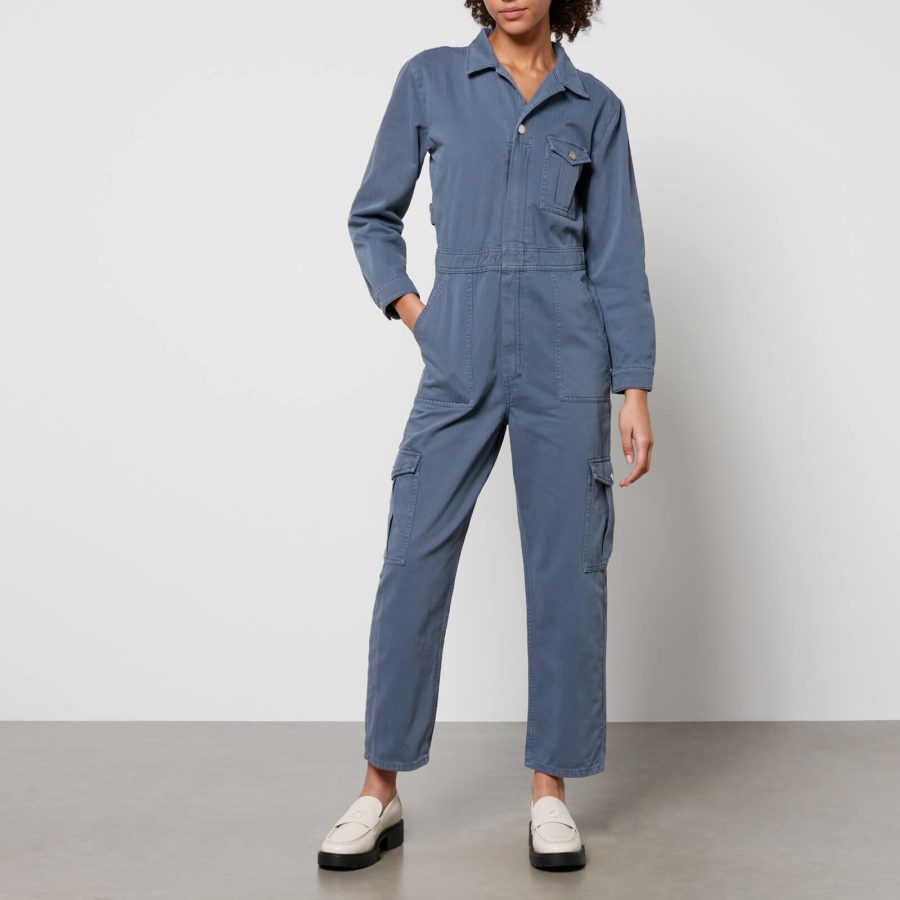 Seventy + Mochi Indie Herringbone Denim Jumpsuit - UK 8