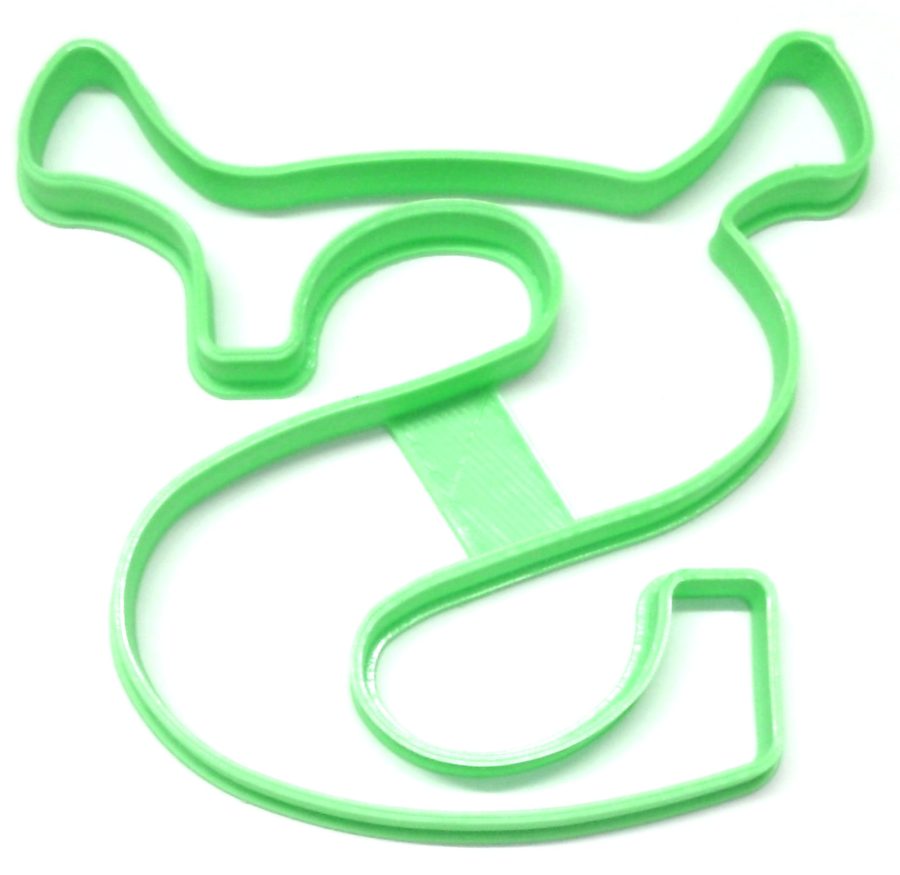 Shrek Logo Horns Green Ogre Monster Creature Kids Movie Cookie Cutter USA PR2528