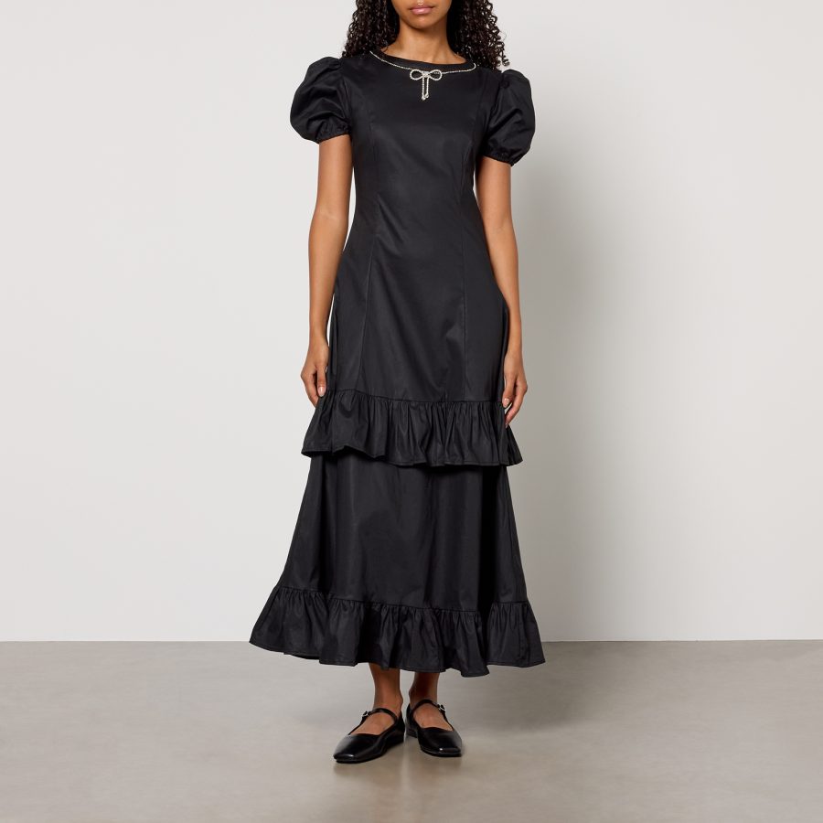 Sister Jane Serenade Cotton-Blend Ruffle Midi Dress - XS