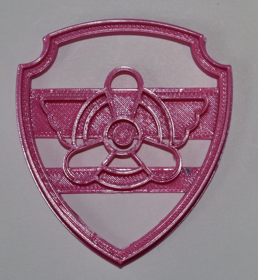 Skye Paw Patrol Badge Logo Helicopter Pilot Cookie Cutter 3D Printed USA PR659