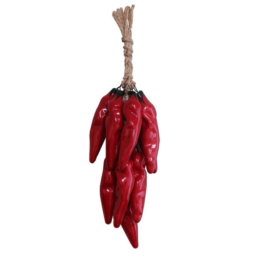 Small Ceramic Ristra: Red Cristalino Chiles