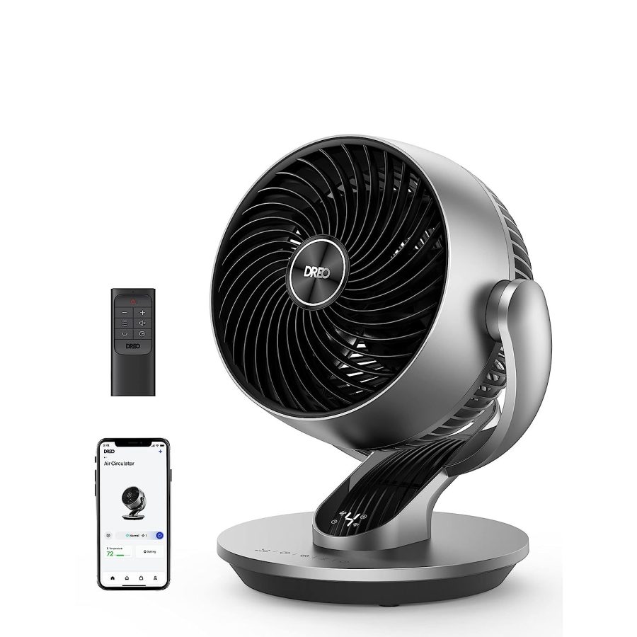 Smart Fan For Bedroom, Powerful 70 Ft Whole Room Air Circulator Fan, 120+90 Osci