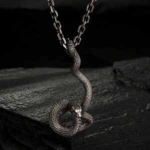 Snake Spooky Halloween Stainless Steel Necklace