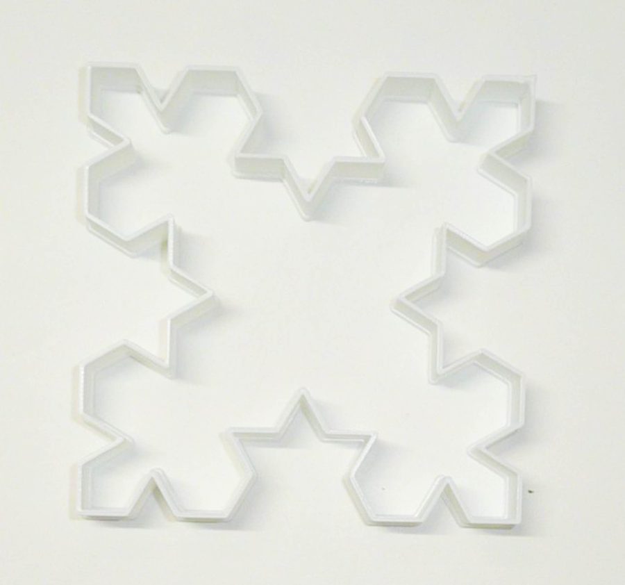 Snowflake Outline Koch Shape Winter Season Cookie Cutter USA PR2202