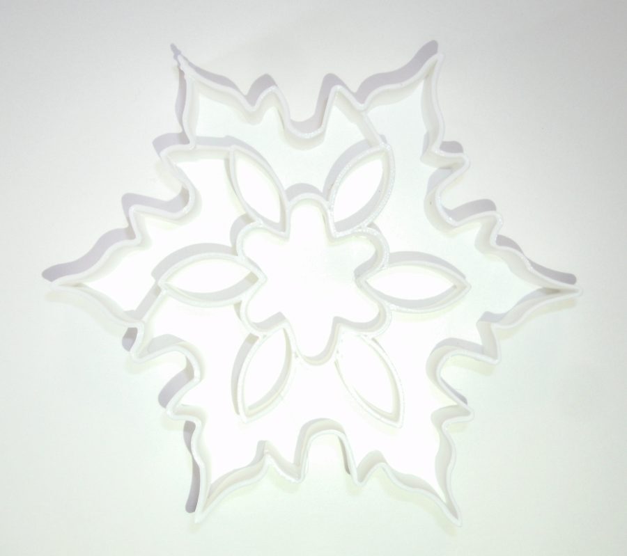 Snowflake With Details Winter Holiday Cookie Cutter 3D Printed USA PR179