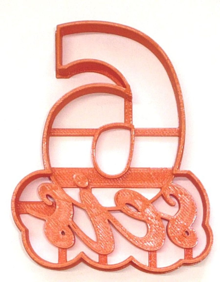 Spanish Number Seis 6 With Word Cookie Cutter Cortador De Galletas USA PR4126