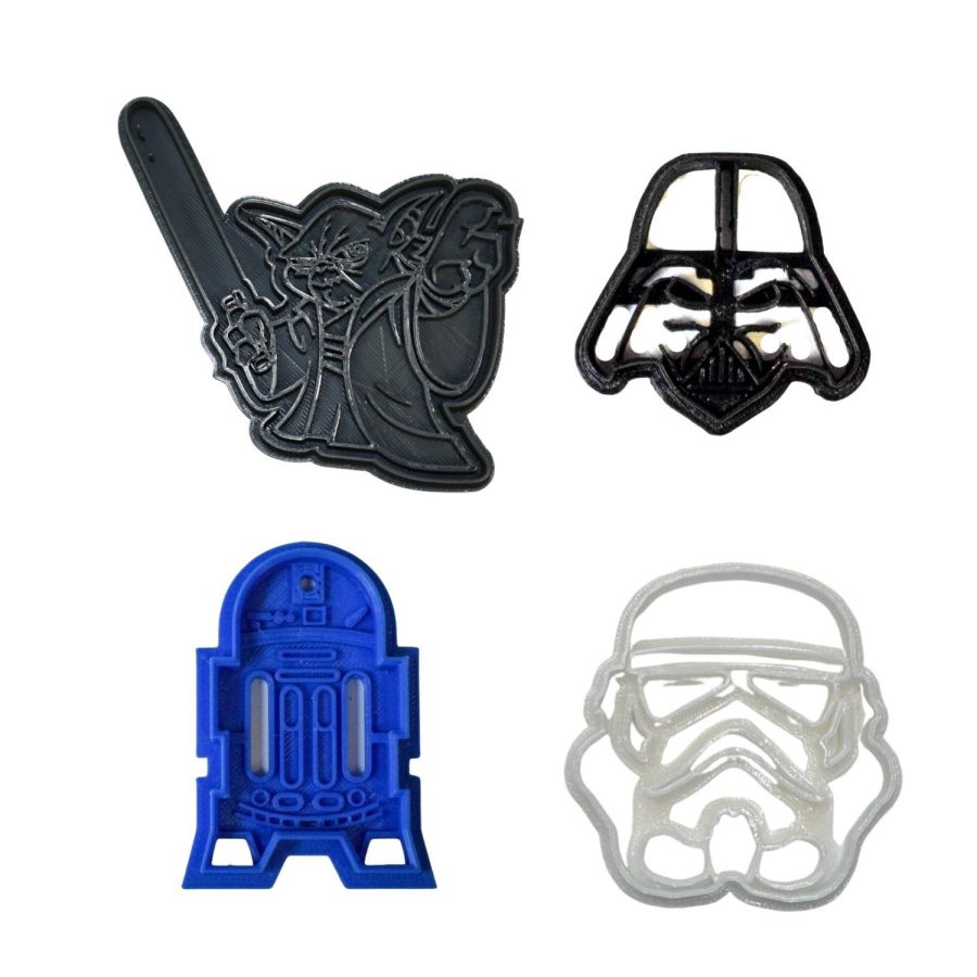 Star Wars Movie Characters Theme Set Of 4 Cookie Cutters Made In USA PR1022