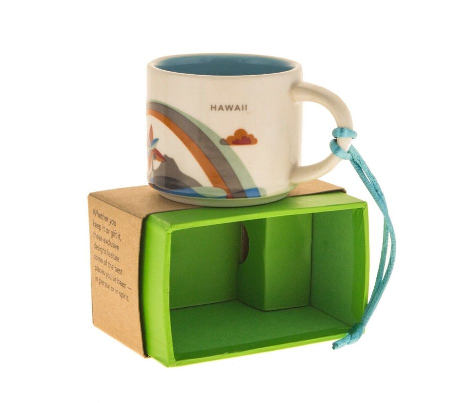 Starbucks Hawaii Rainbow Coffee Mug Christmas Ornament You are here Mini cup