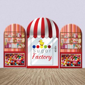 Sugar Factory Store Baby Shower Arch Backdrop Kit - Aperturee