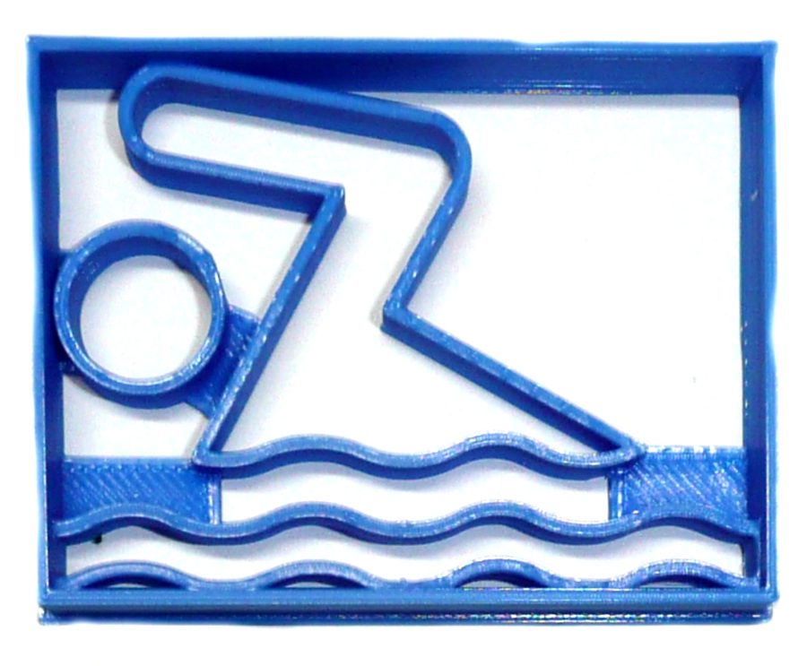 Swimming Swim Logo Pool Exercise School Sport Athletics Cookie Cutter USA PR2498