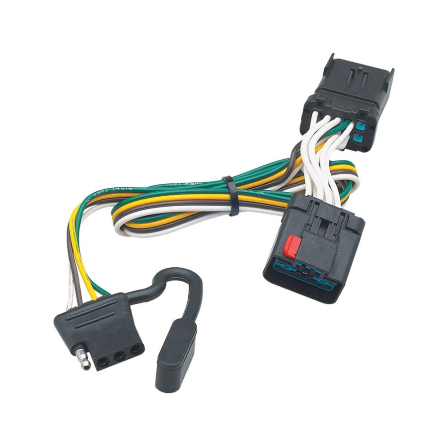 TEKONSHA 118381 T-One T-Connector Harness, 4-Way Flat, Compatible with Select Chrysler Aspen, Pacifica : Dodge Dakota, Durango, Ram, Sprinter, Ram Van : Freightliner Sprinter : Jeep Commander, Grand Cherokee, Liberty : Mitsubishi Raider Black