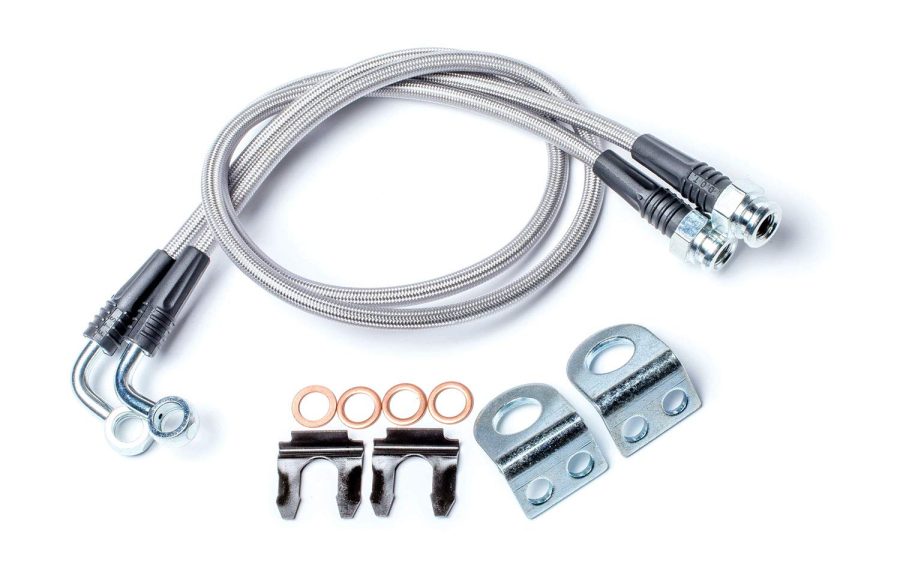 TERAFLEX 4350310 30 INCH Rear Brake Line Kit with Hardware