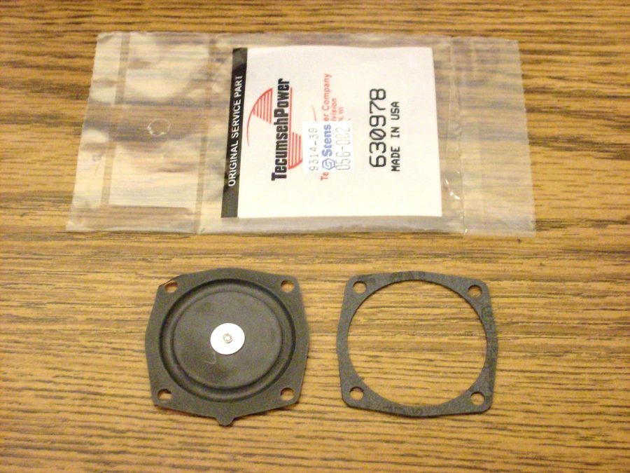 Tecumseh carburetor diaphragm rebuild kit for ice auger edger 630978, 631069