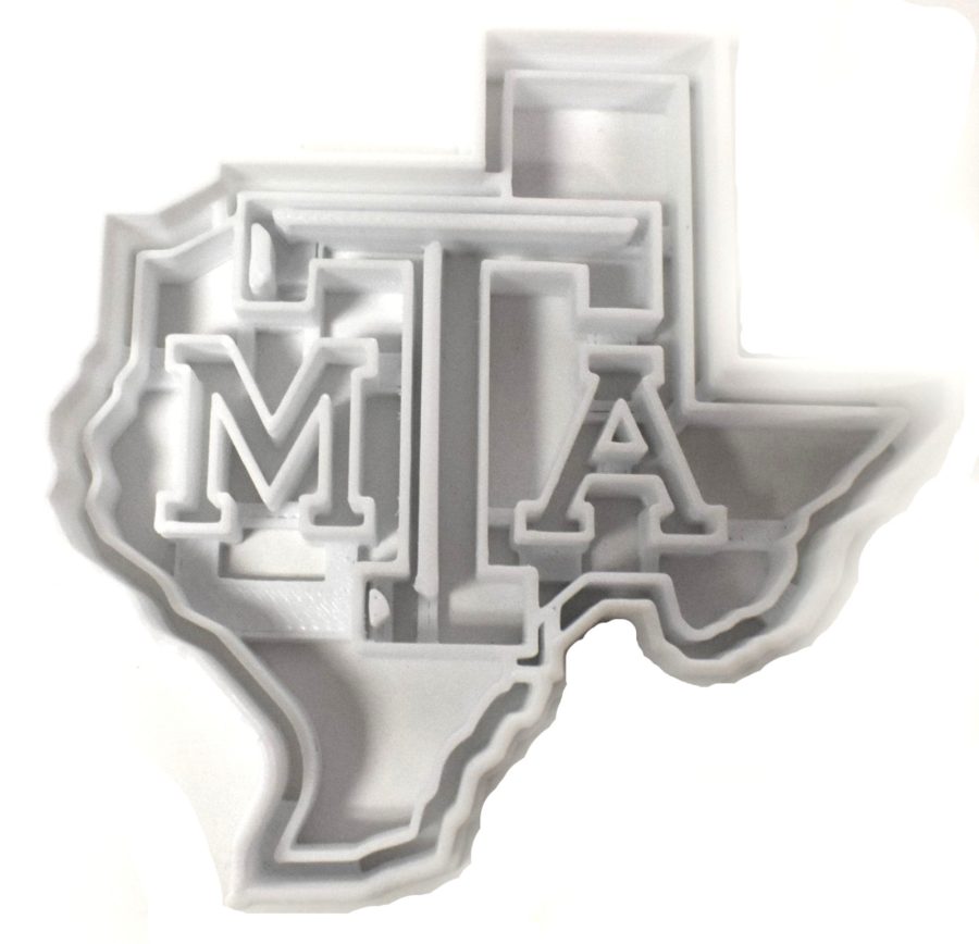 Texas A&M Imprint in State Shape Cookie Cutter Made in USA PR2633