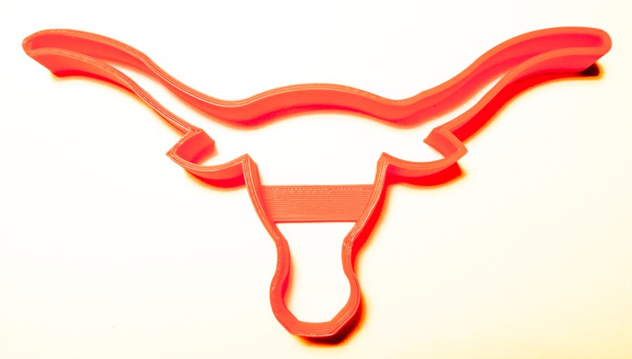 Texas Longhorns NCAA D1 Football Sports Logo Cutter 3D Printed USA PR990