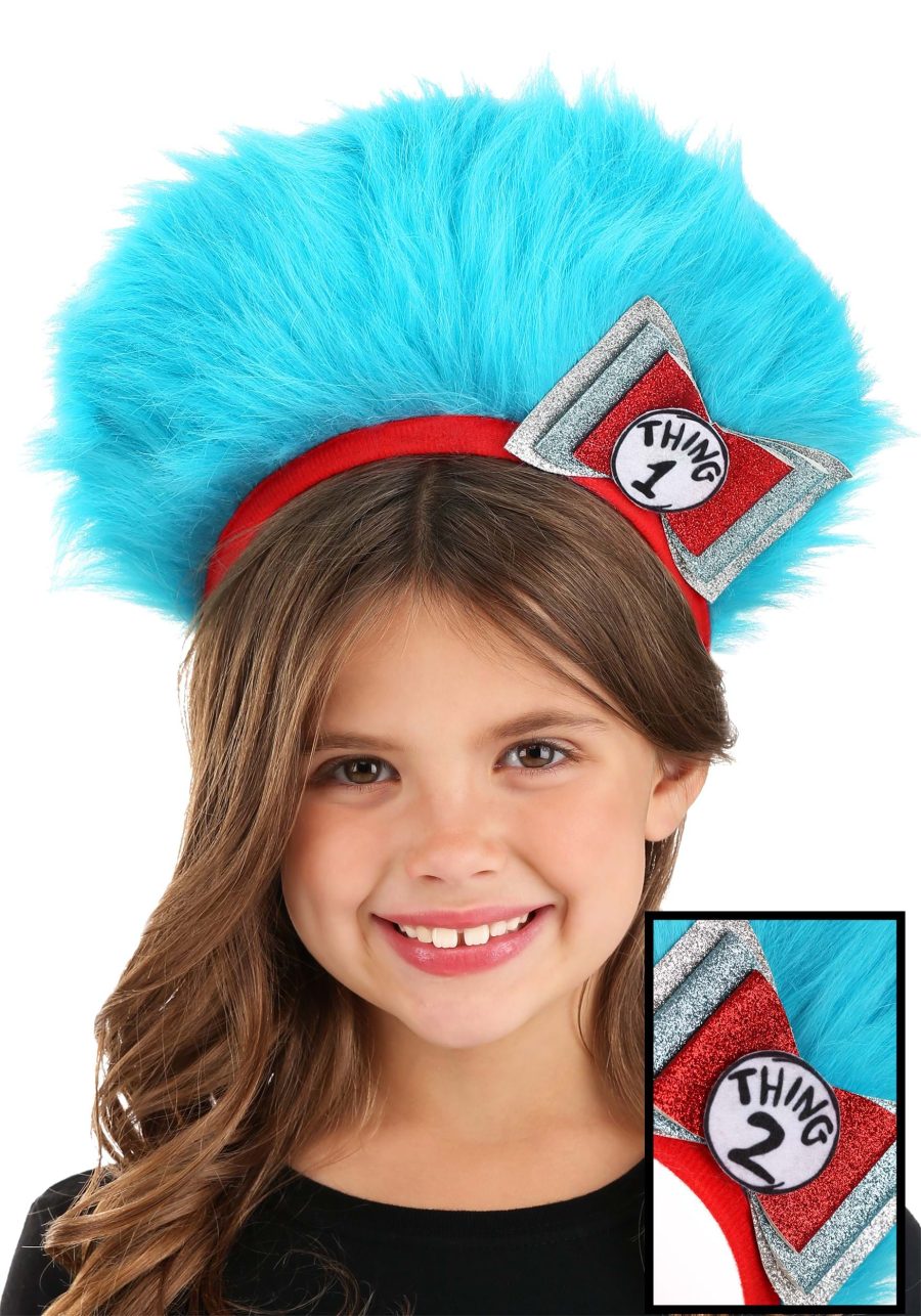 Thing 1 & 2 Fuzzy Headband