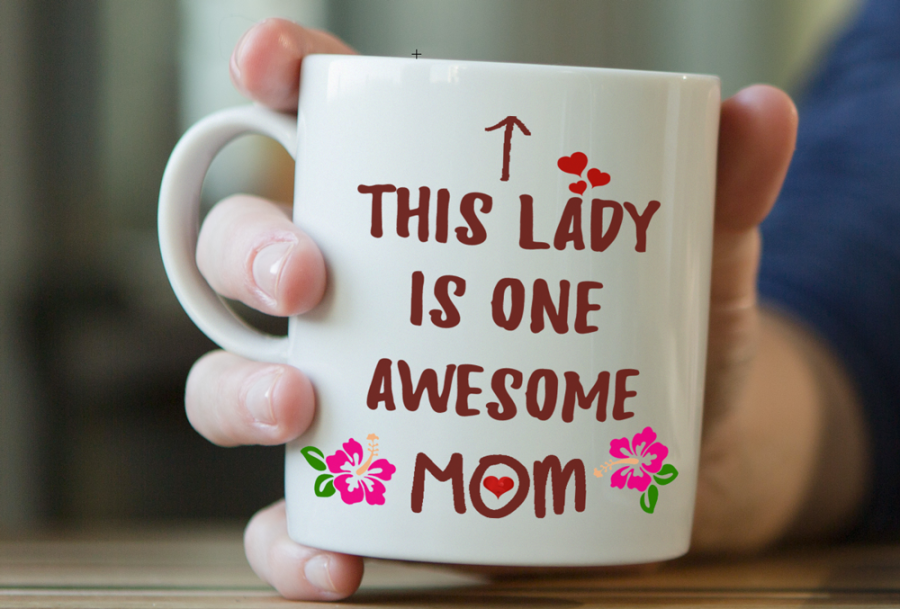 This Lady is one Awesome Mom - Best Gift For Mom - Funny Coffee Mug | Mom Gift