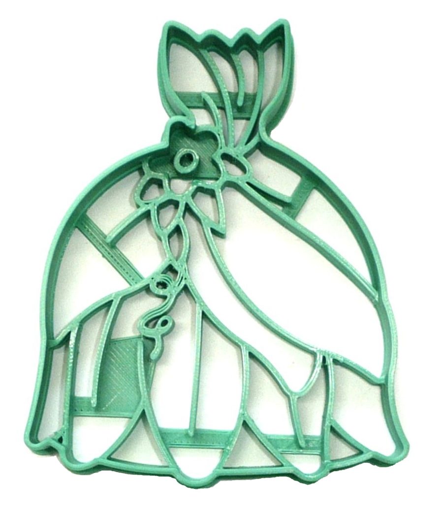 Tiana Dress Princess and the Frog Themed Cookie Cutter Made in USA PR4414