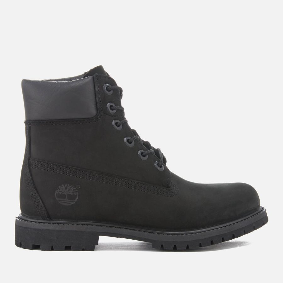 Timberland Women's 6 Inch Nubuck Premium Boots - Black - UK 3