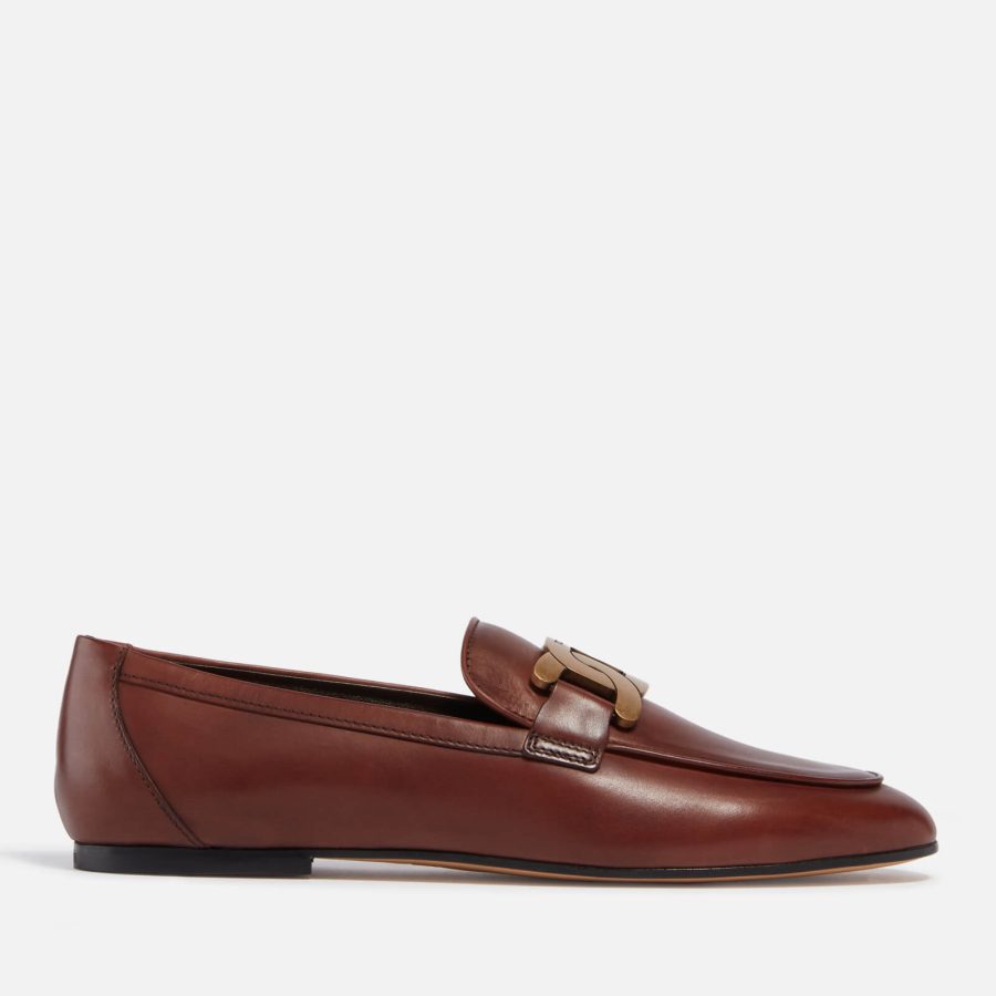 Tod's Women's Chain Leather Loafers - UK 7