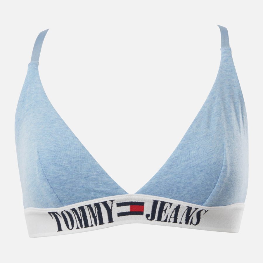 Tommy Hilfiger Stretch-Cotton Soft-Cup Triangle Bra - S