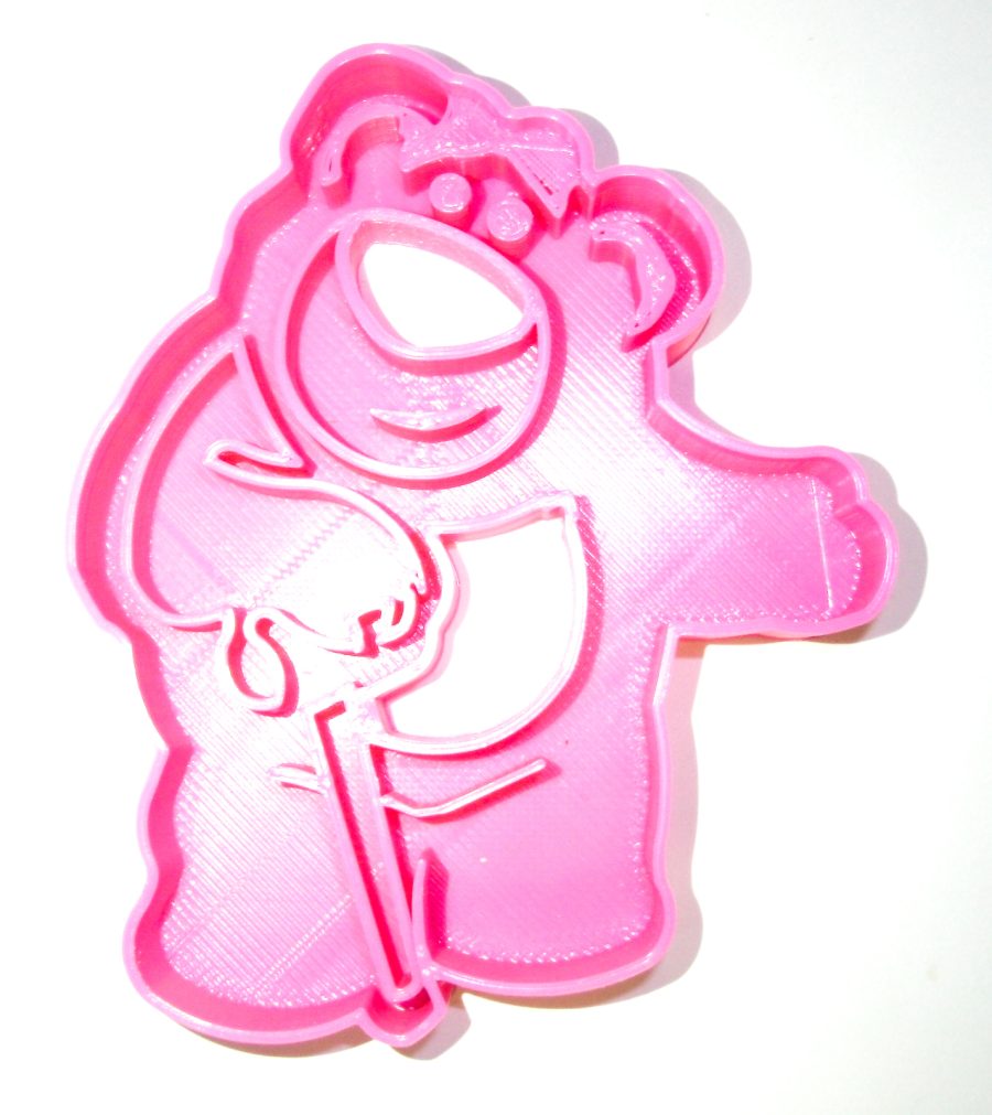 Toy Story Themed Pink Bear Character Cookie Cutter Made in USA PR509