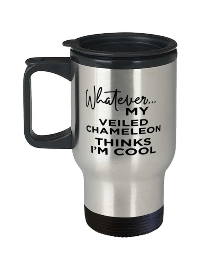 Travel Mug for Veiled Chameleon Pet Lovers - 14 oz Insulated Coffee Tumbler