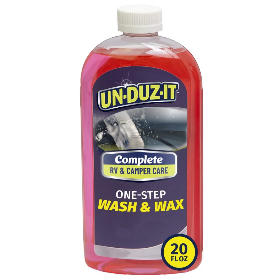 UNDUZIT 126882 One-Step RV Wash and Wax With Ceramic Protection, Concentrated Car Wash and Wax for RVs and Campers, 20 fl oz Bottle