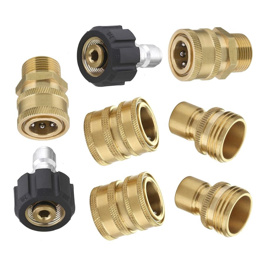 Ultimate Pressure Washer Adapter Set, Quick Disconnect Kit, M22 Swivel To 3/8 In