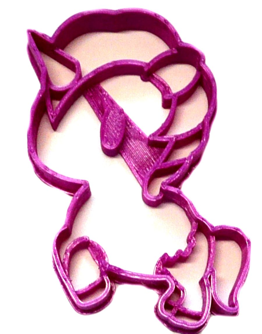 Unicorn Full Body Legendary Creature Spiraling Horn Cookie Cutter USA PR2382