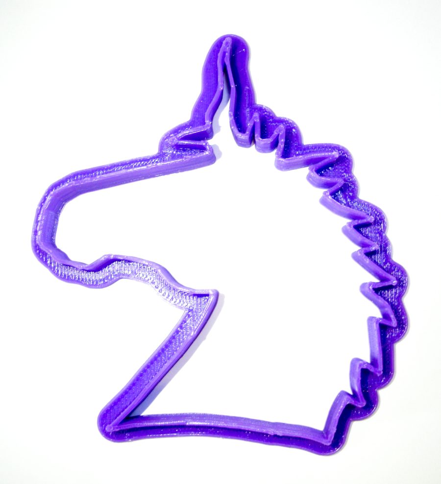 Unicorn Head Magical Horse Animal Cookie Cutter 3D Printed USA PR319