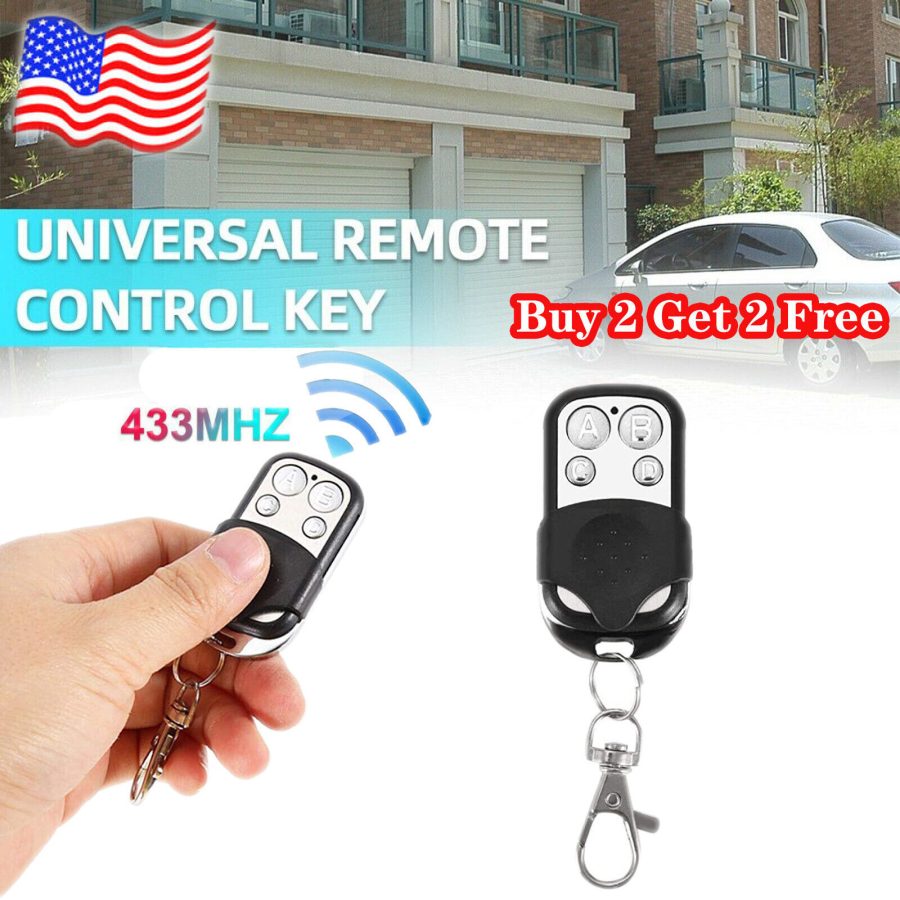 Universal Cloning Electric Gate Garage Door Remote Control Key Fob 433Mhz Cloner