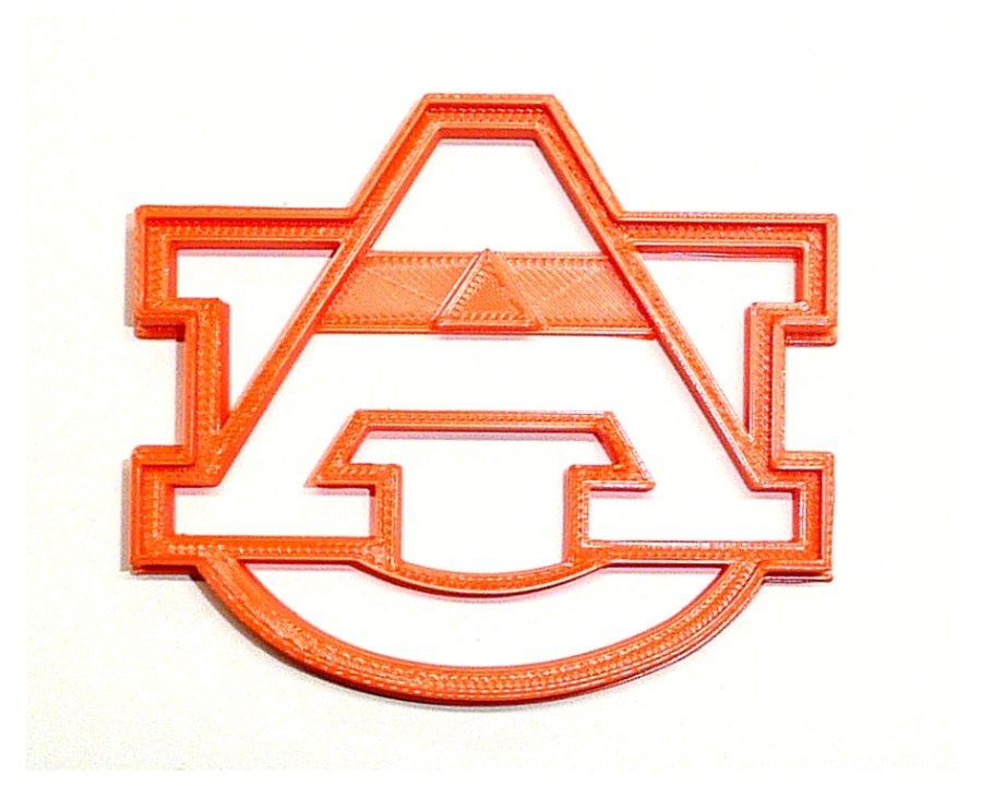 University Of Auburn UA Letters Alabama Tigers Cookie Cutter Made in USA PR704