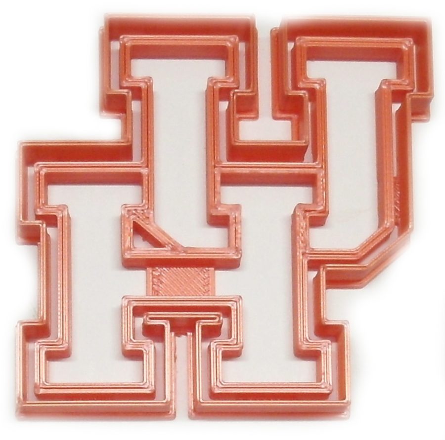 University Of Houston Cougars UH Letters Athletics Cookie Cutter USA PR2634