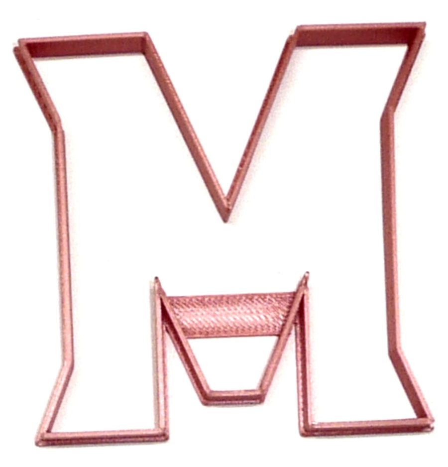 University of Maryland Terps Terrapins M Letter Logo Cookie Cutter USA PR2936