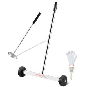 VEVOR 15-Inch Magnetic Sweeper with Wheels Telescoping Magnetic Pickup Tool