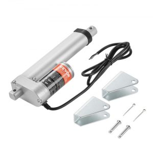 VEVOR Linear Actuator 12V, 4 Inch High Load 330lbs/1500N Linear Actuator, 0.19"/s Linear Motion Actuator with Mounting Bracket and IP54 Protection