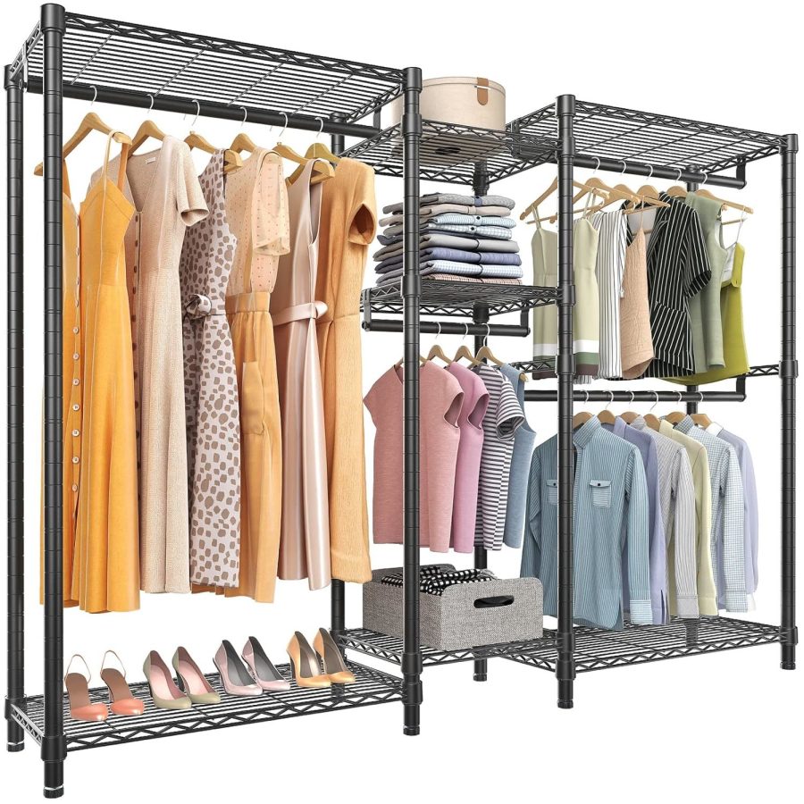 VIPEK V6 Wire Garment Rack Heavy Duty Clothes Rack Metal with Shelves, Freestand