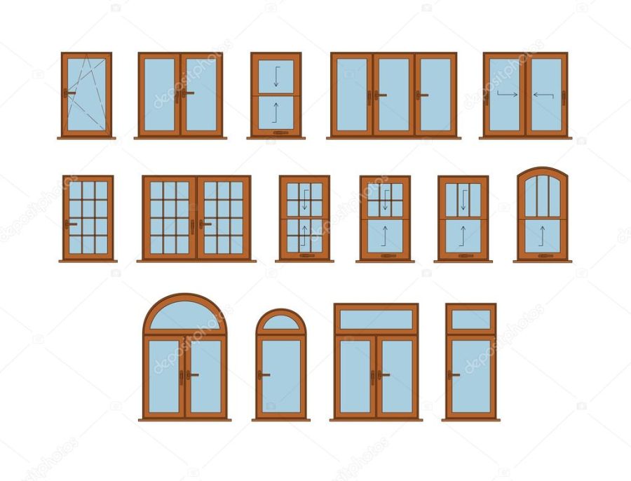 Vector Windows Set