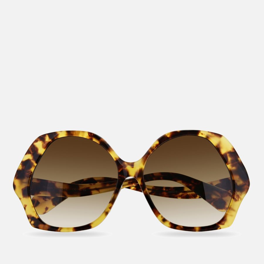 Vivienne Westwood Sophia Acetate Hexagonal-Frame Sunglasses