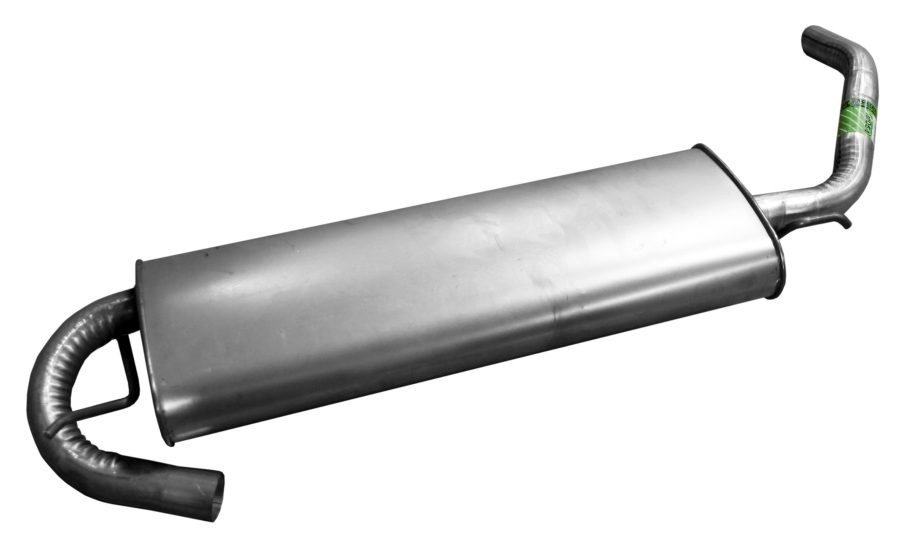 WALKER 50054 Quiet-Flow SS Direct Fit Exhaust Muffler Assembly 2 INCH Inlet (ID) 2 INCH Outlet (OD) for Dodge Caravan