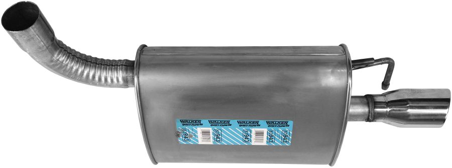 WALKER 53943 Quiet-Flow SS Direct Fit Exhaust Muffler Assembly 2.25 INCH Inlet (ID) 3 INCH Outlet (OD) for Ford Explorer