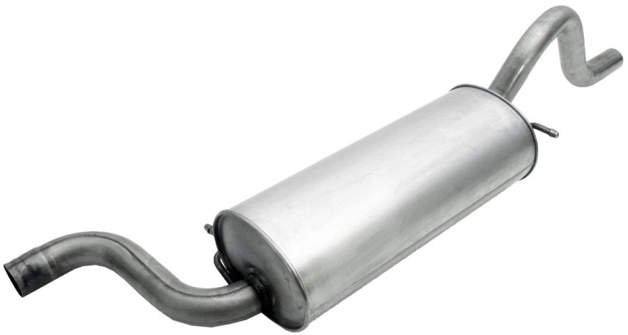 WALKER 55559 Exhaust Quiet-Flow Stainless Steel Direct Fit Exhaust Muffler Assembly 2.25 INCH Inlet (Inside) 2.25 INCH Outlet (Outside)