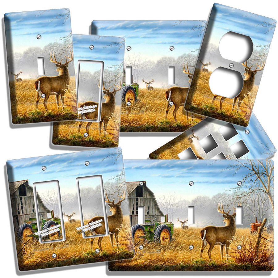 WHITETAIL DEER BUCK COUNTRY FARM BARN LIGHT SWITCH OUTLET WALL PLATES ROOM DECOR