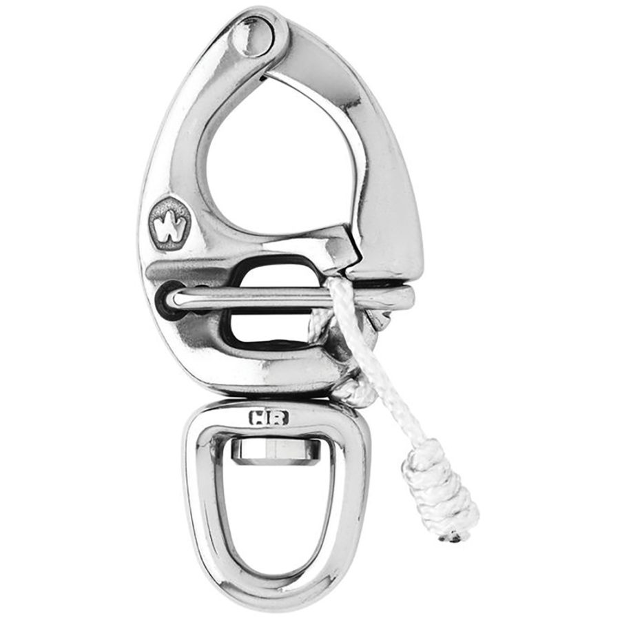 WICHARD 02674 HR Quick Release Snap Shackle With Swivel Eye - 80mm Length - 3-5/32 INCH