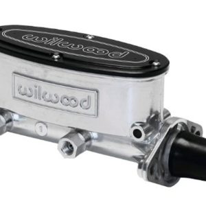 WILWOOD 260-8555-P Master Cylinder, Tandem, 1 in Bore, 1.100 in Stroke, Integral Reservoir, Aluminum, Burnished, Kit