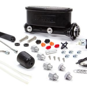 WILWOOD 261-13269-BK Aluminium Tandem Master Cylinder Kit (w/Brkt & Prop Valve 1in)