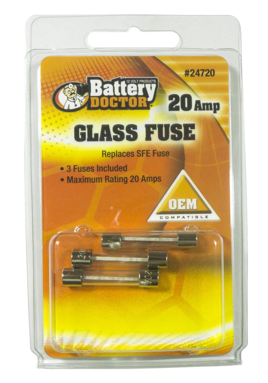 WIRTHCO 24720 SFE Glass Fuse - 20A-4Pcs Pkg